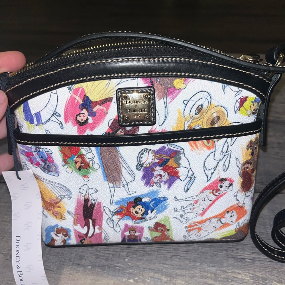 Dooney & Bourke Disney Crossbody Bag - Black and Multicolor
